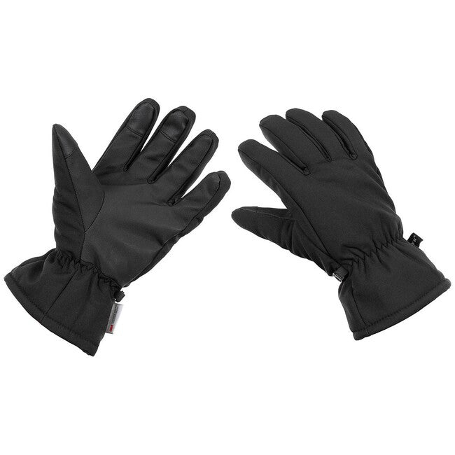 MFH Softshell Gloves with 3M™ Thinsulate™ Insulation, Black