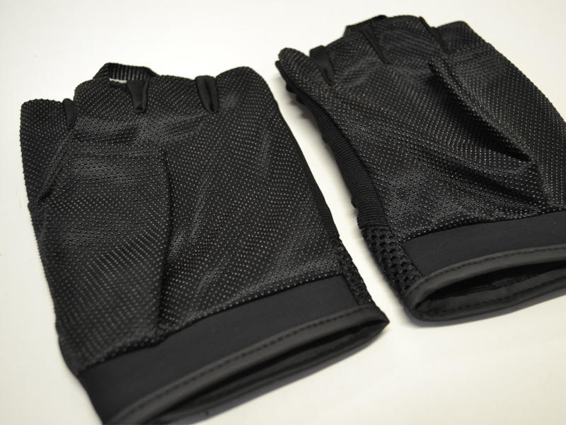 O&T Protective Gloves Natur Fingerless, Black