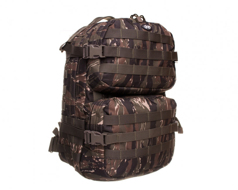 MFH Assault 2 Backpack 42L, Tiger Stripe