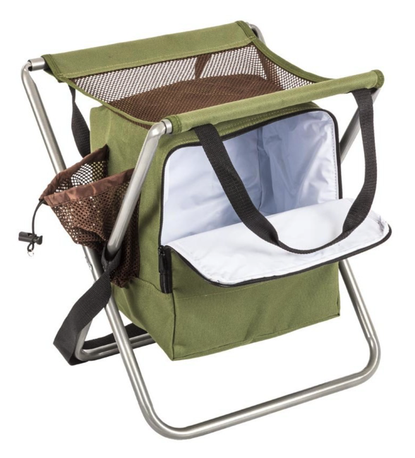 M-Tramp Fishing Camping Chair with Cooler Bag, Olive