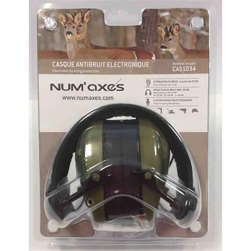 Numaxes electronic chrániče sluchu CAS1034, khaki