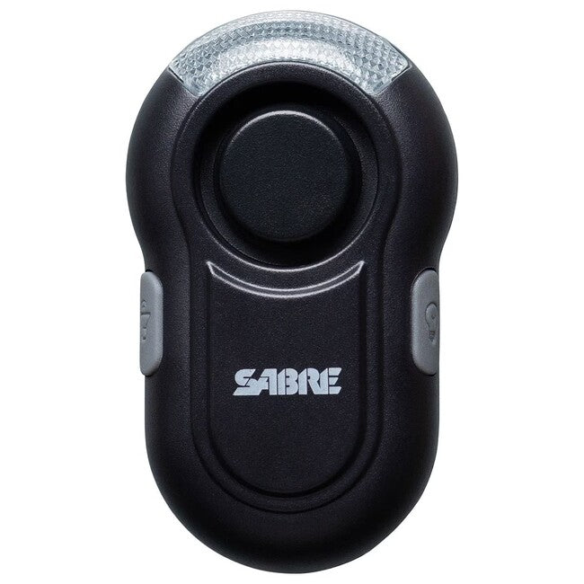 SABRE RED Personal Alarm Clip-On LED 120db, Black