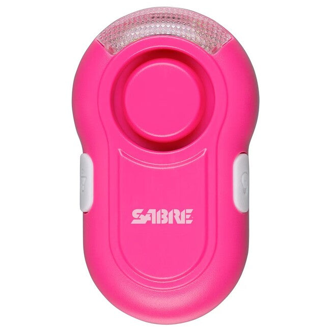 Sabre Red Personal Alarm Clip-On LED 120dB, Pink