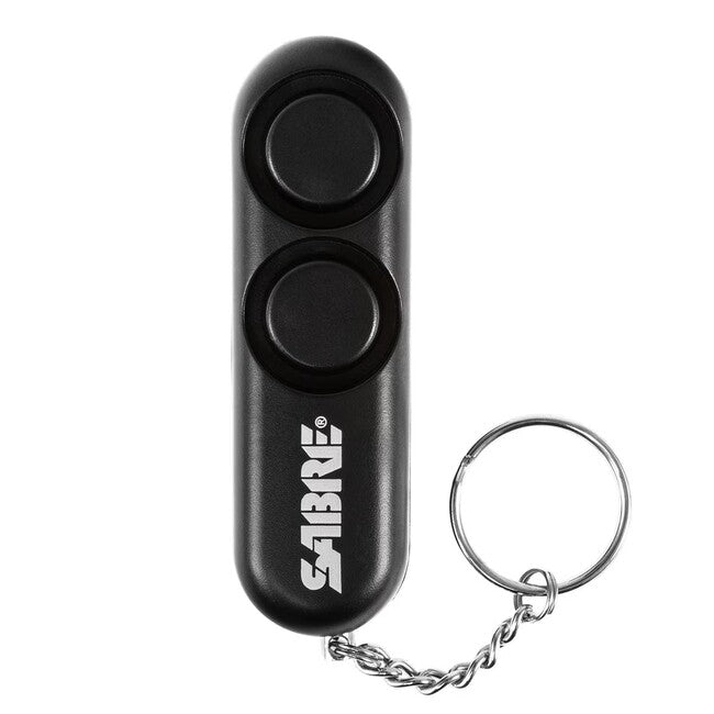 SABRE RED Personal Alarm Dual 120db, Black
