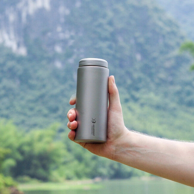 Silverant Titanium Bottle 400ml with Flat Cap