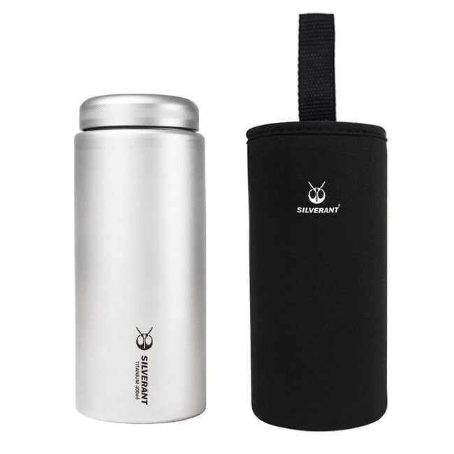 Silverant Titanium Bottle 400ml with Flat Cap