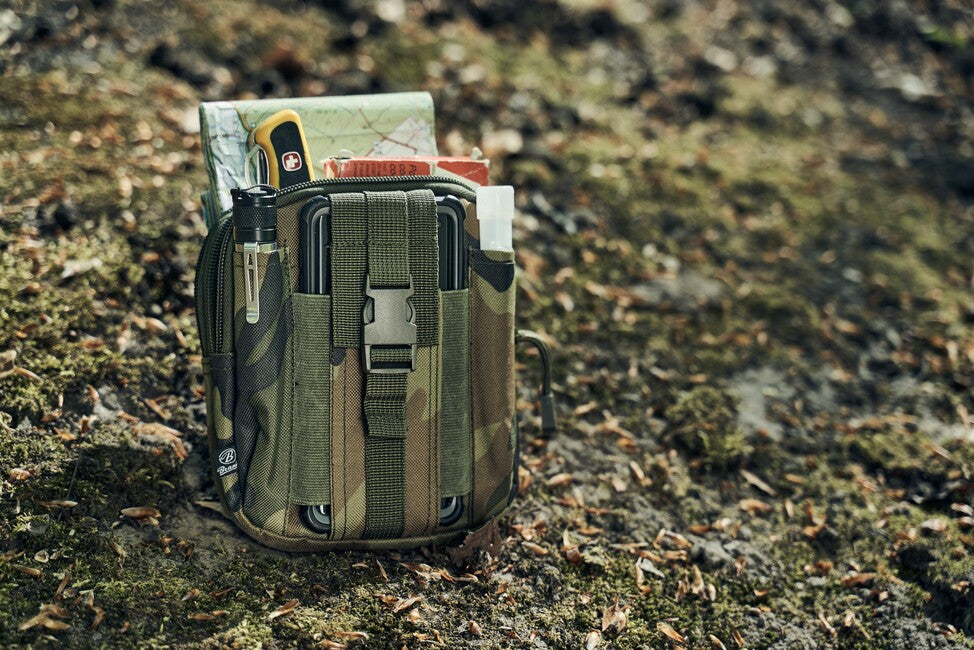 Brandit Molle Functional Pouch, Woodland
