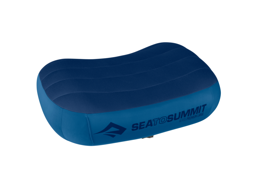 Sea to Summit Aeros Premium Travel Pillow, Large, Navy Blue
