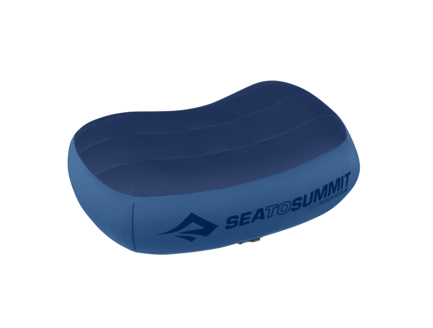 Sea to Summit Aeros Premium Travel Pillow, Regular, Navy Blue