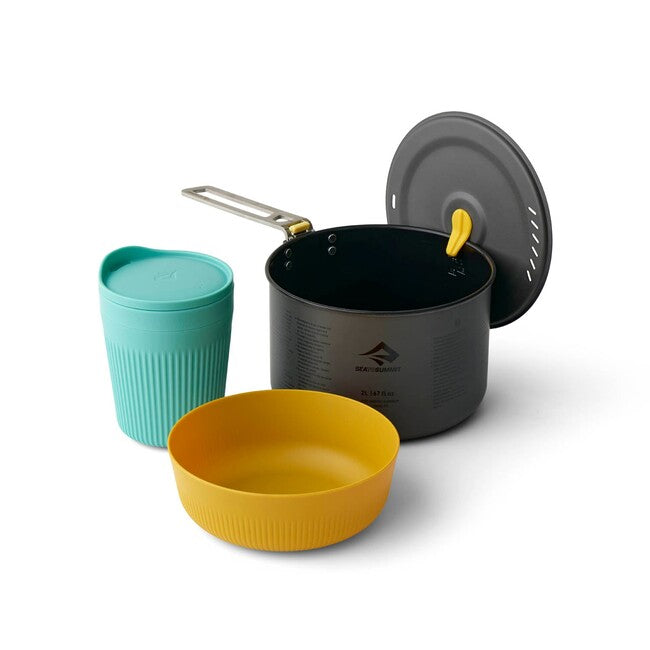 Sea to Summit Frontier UL Cookset, 2L, 3-Piece, 1 Person