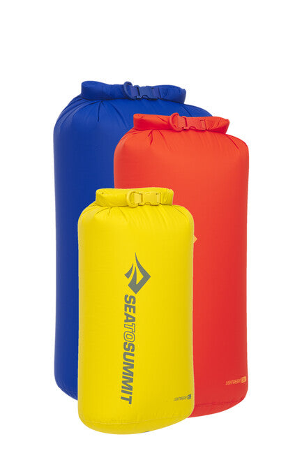 Sea to Summit Lightweight Dry Bag Set, 8L/13L/20L, Multi Colour