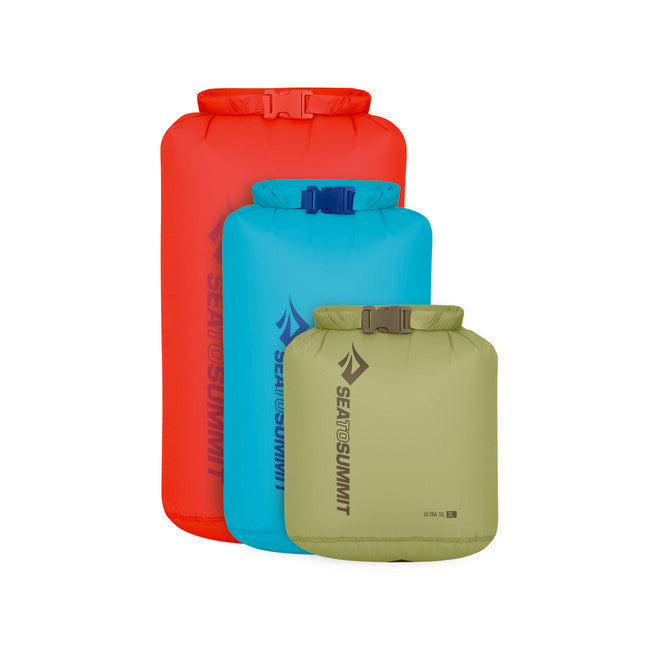 Sea to Summit Ultra-Sil Dry Bag Set, 3L, 5L, 8L, Multi-Colour