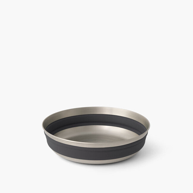 Sea to Summit Detour Collapsible Stainless Steel Bowl, Black, L