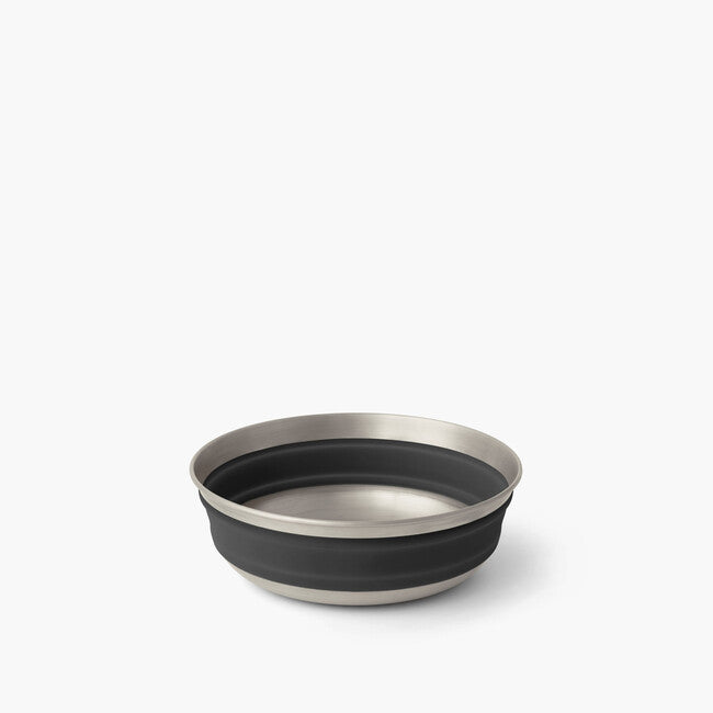 SEA to Summit Detour Collapsible Stainless Steel Bowl, Black, M