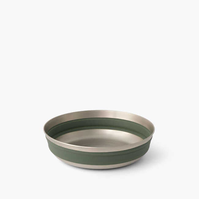 Sea to Summit Detour Collapsible Stainless Steel Bowl, Green, L
