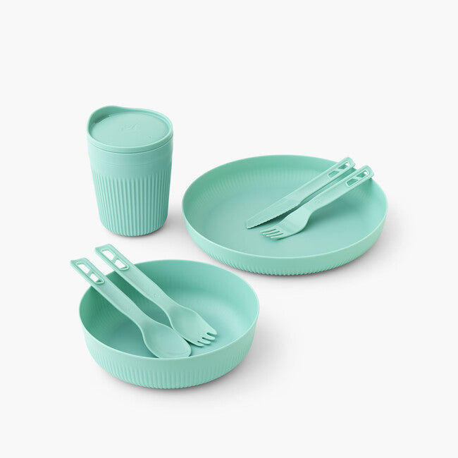 Sea to Summit Passage Dinnerware Set, Navy Blue, 7-Piece, 1 Person