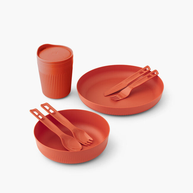 Sea to Summit Passage Dinnerware Set, Orange, 7-piece, 1-pack