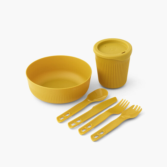 Sea to Summit Passage Tableware Set, Yellow, 6-piece, 1p