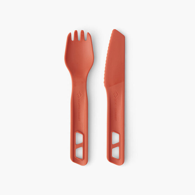 Sea to Summit Passage Cutlery Set, Orange, 2pcs