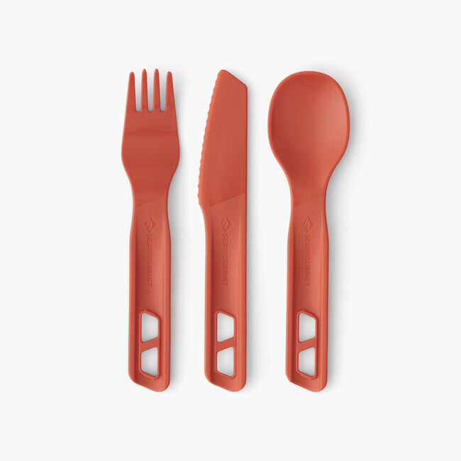 SEA to Summit Passage Cutlery Set, Orange, 3pcs