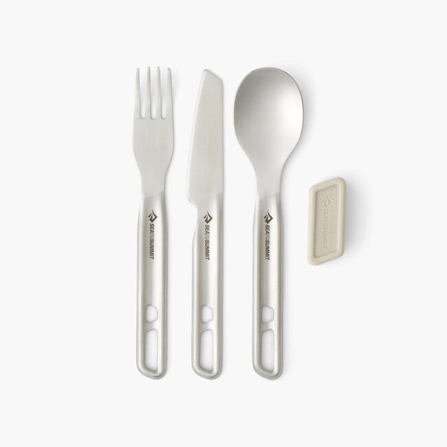 SEA to Summit Detour Stainless Steel Utensil Set, 3-Piece