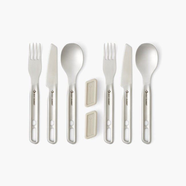 Sea to Summit Detour Stainless Steel Cutlery Set, 6-Piece, 2-Pack