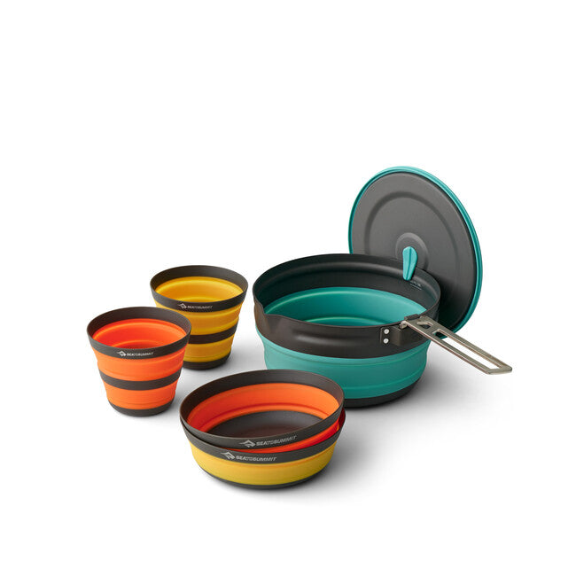 SEA to Summit Frontier UL Collapsible Cooking Pot Set, 5-Piece, 2-Person