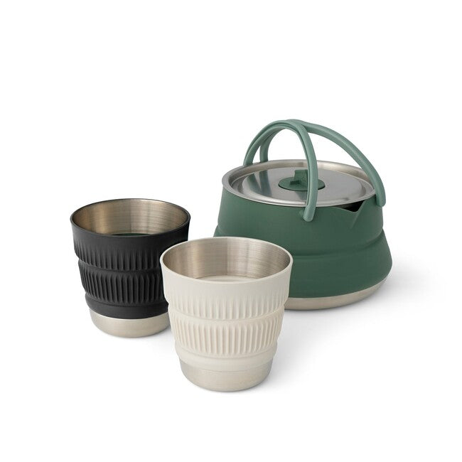 SEA to Summit Detour Stainless Steel Cookware Set, 3-Piece, 2-Person