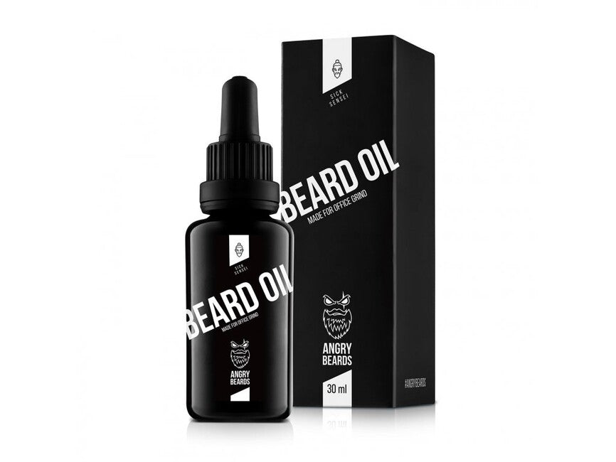 Angry Beards Sick Sensei Beard and Mustache Oil, 30 ml, Purple