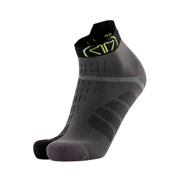 Sidas T-Free Run Socks, Grey/Black