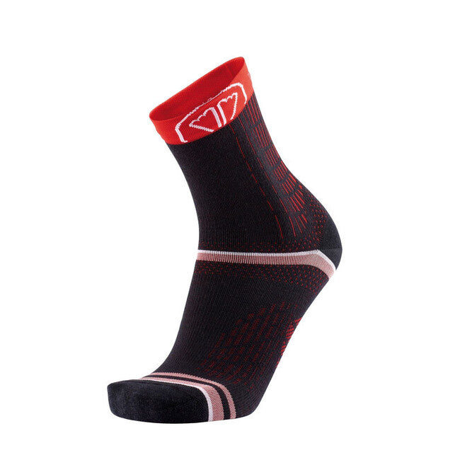 Sidas Winter Run Socks, Black/Red