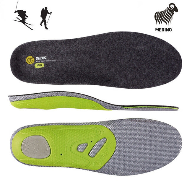 Sidas 3Feet Merino Mid Insoles