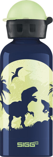 SIGG Kids Aluminum Drinking Bottle 0.4l Glow Moon Dinos