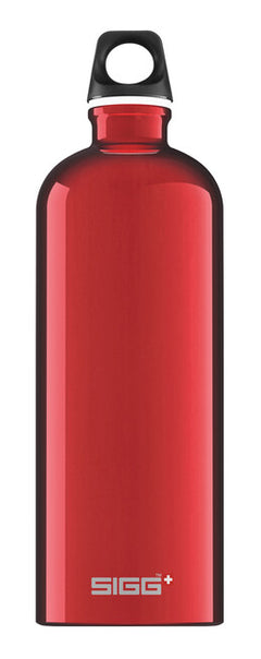 SIGG Traveller Aluminium Drinking Bottle 1 L, Red