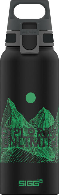 SIGG WMB Traveller Hlíniková fľaša na pitie 1 L Pathfinder Black