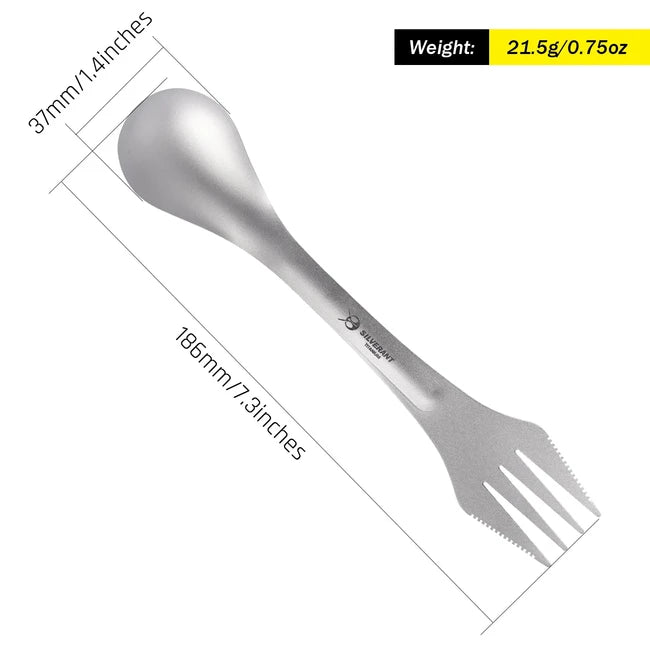 Silverant Titanium Spork 3-in-1