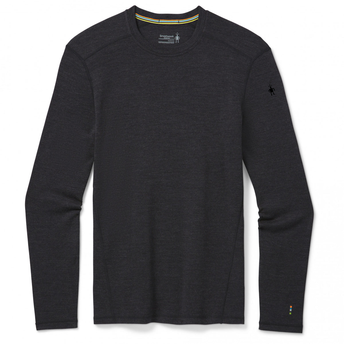 Smartwool Merino 250 Baselayer Crew Boxed pánske tričko s dlhým rukávom, charcoal heather