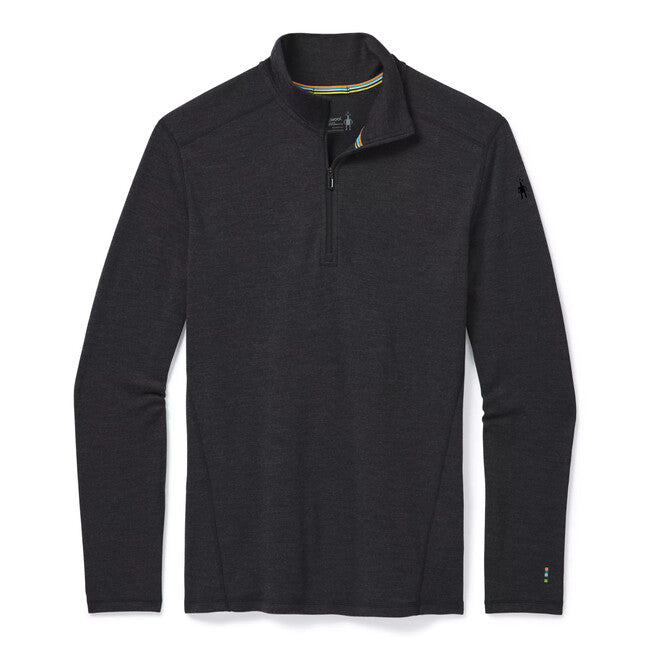 Smartwool Men's Classic Thermal Merino Charcoal Heather 1/4 Zip
