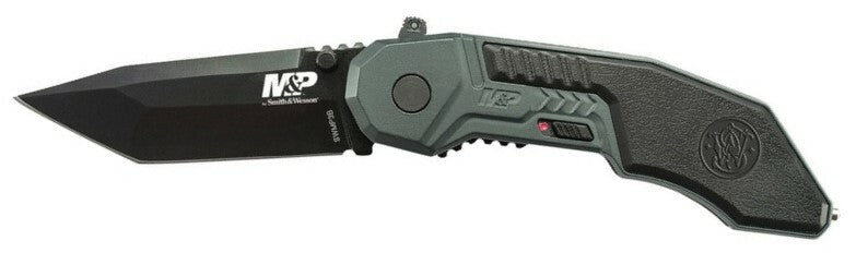S&W M&P M.A.G.I.C. Pocket Knife 7.6cm, Grey Aluminum Rubber