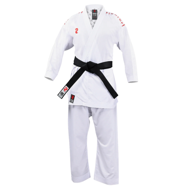 Fight Art Sempai KA WKF Kimono 120g, Red Embroidery