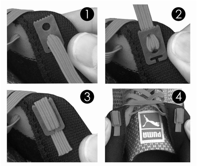 Xpand Elastic Ελαστικά Κορδόνια Παπουτσιών, Μαύρο