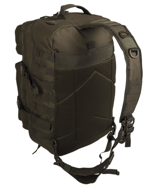 Mil-Tec Assault Backpack Single Strap, Olive 29L