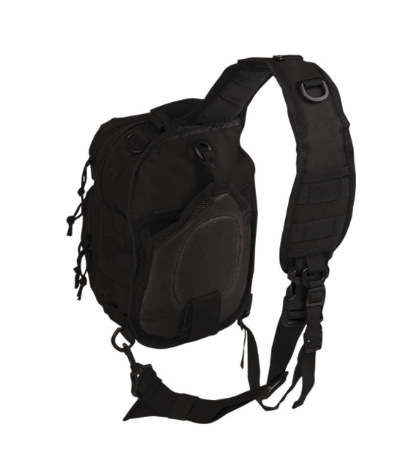 Mil-Tec Assault Small Backpack Single Strap Black 10L