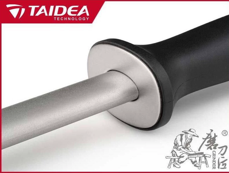 TAIDEA Diamond Honing Steel 30cm, Rubberized