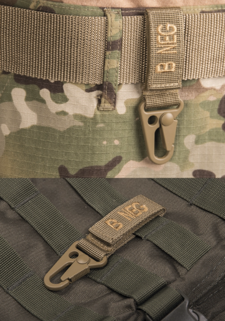 Waragod Blood Type B- Carabiner, Coyote