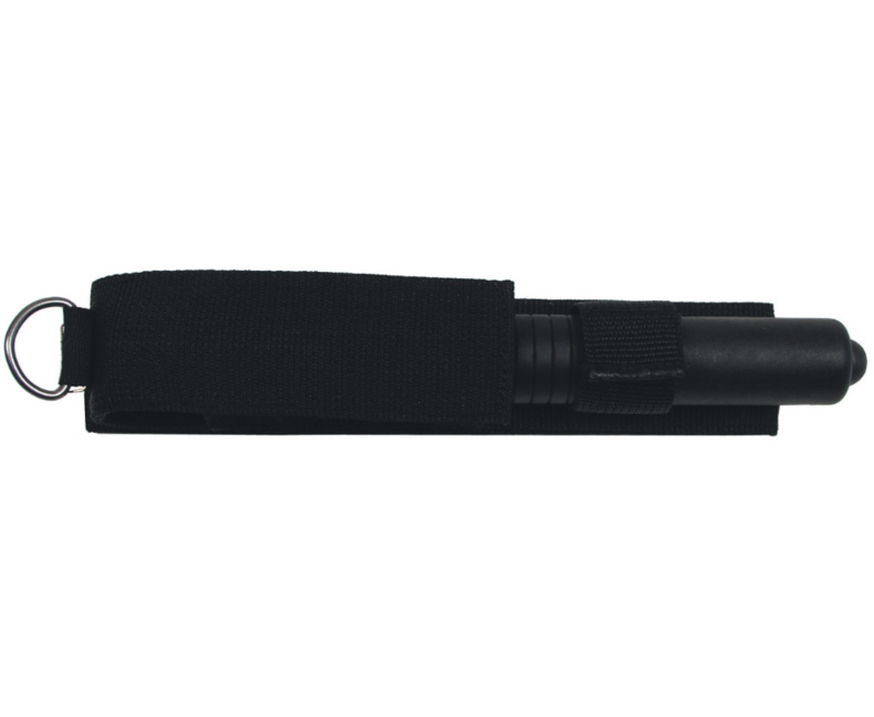 MFH Telescopic Baton with Holster, Black, 56cm