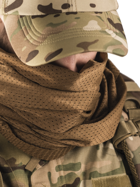 Mil-Tec Mesh Sniper Scarf, Coyote, 190x50cm