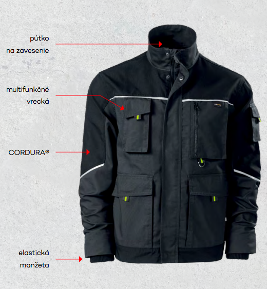 Rimeck Ranger Cordura® Work Jacket, Grey