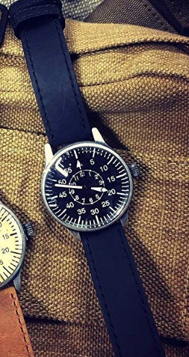 Mil-Tec Pilot Retro Watch, Black