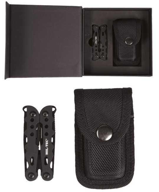 Mil-Tec Multifunctional Tool Small with Pouch, Black